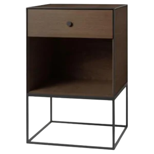 49 Smoked Oak Frame Sideboard with 1 Drawer by Lassen