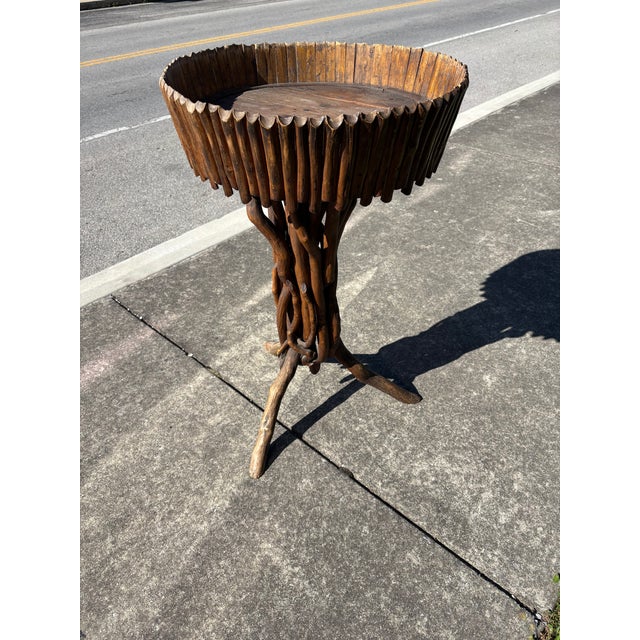 Antique Carved Twig Table For Sale In Nashville - Image 6 of 6