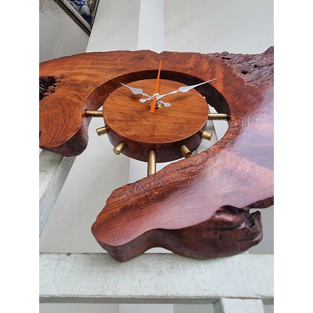 2020s Transformable Clock - One-of-a-Kind Handcrafted Driftwood Wall Clock Sculpture For Sale - Image 5 of 17