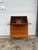 1980s Vintage Maple Drop-Front Secretary Desk With Three Drawers For Sale - Image 5 of 12