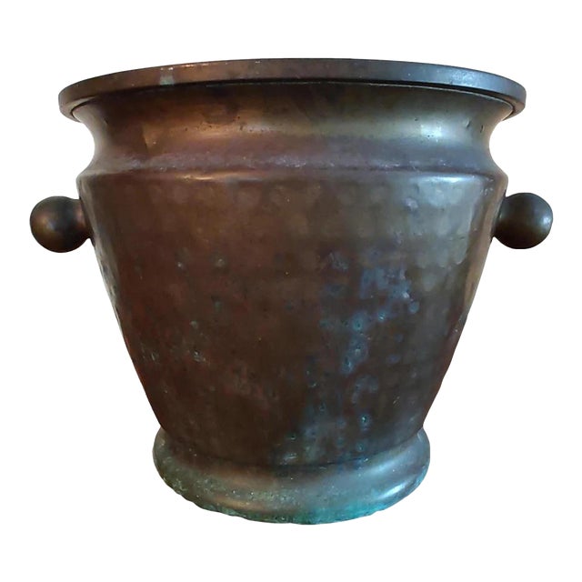 Antique 1870s Copper Stamped Wine Ice Bucket Czars Era For Sale