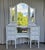 Vintage Vanity 3 Mirrors, 1930's, White Romantic Style For Sale In Los Angeles - Image 6 of 16