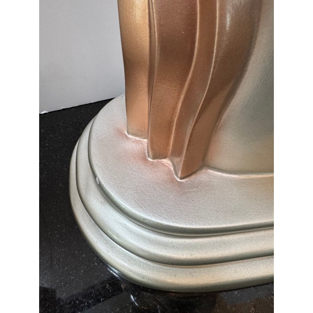 1980s Art Deco Revival Busts After Lora Marx -a Pair For Sale - Image 11 of 15