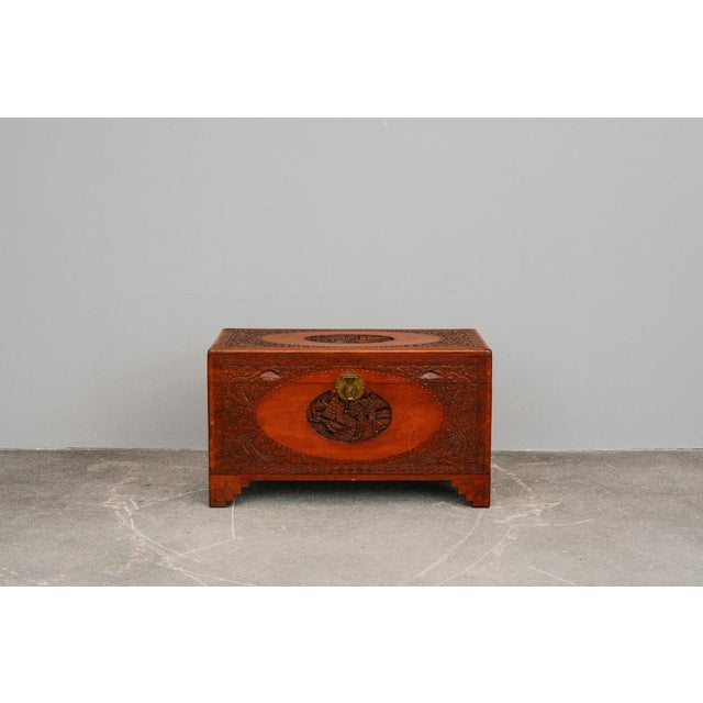 Asian Camphor Chest in Mahogany, Late 20th Century For Sale - Image 3 of 18