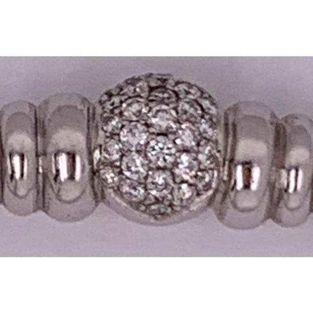 Metal 18 Karat White Gold Necklace With 1.00 Carat 8.4 Grams For Sale - Image 7 of 11