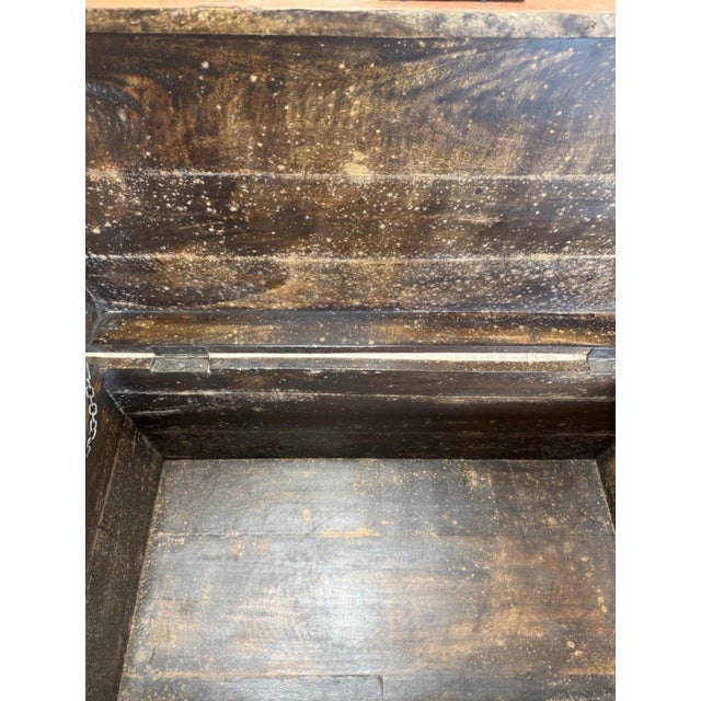 Antique Anglo-Indian Leather Campaign Trunk For Sale - Image 12 of 12