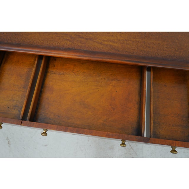 Theodore Alexander Theodore Alexander Mahogany Leather Desk & Chair For Sale - Image 4 of 18