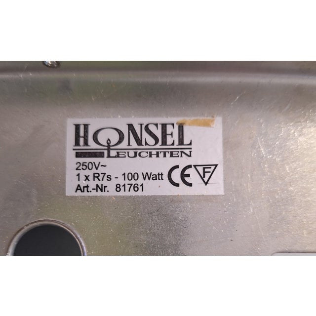 Vintage Ceiling Lamp with a Curved White Glass Pane by Honsel, 1990s For Sale - Image 6 of 8