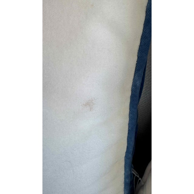 Coastal Contemporary CR Laine Ivory and Blue 3-Seat Sofa For Sale - Image 14 of 15