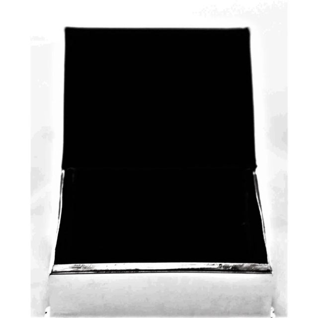 Modern Sterling Jewelry Box For Sale - Image 3 of 5