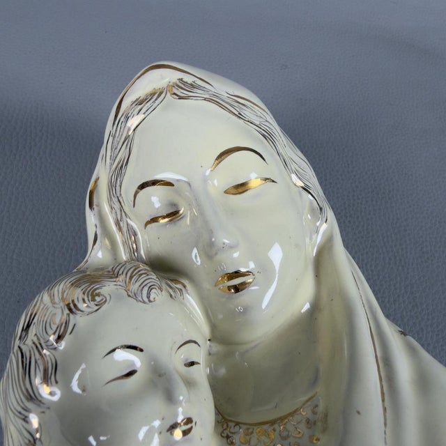 Arista, Madonna with Child, 1950s, Majolica For Sale - Image 6 of 11