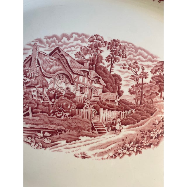 1970s American Classical Wood & Sons Enoch Colonial 18 5/8” Serving Platter For Sale - Image 10 of 11