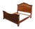 Kevin Charles Cherry Contemporary Traditional Empire Style King Size Bed For Sale - Image 4 of 9