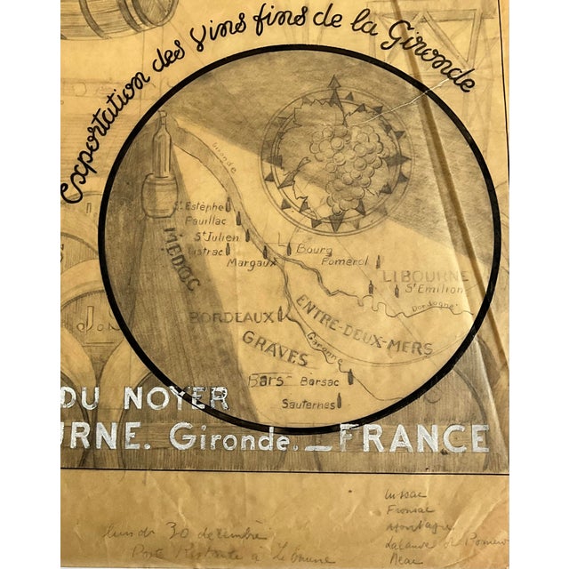 Henri Lemonnier, Wine Advertising Poster, 1950s, Paper For Sale - Image 4 of 7