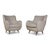 Mid-Century Modern Pair of Brazilian Caviuna Wood and Gray Leather Armchairs, Circa 1960 For Sale - Image 3 of 7