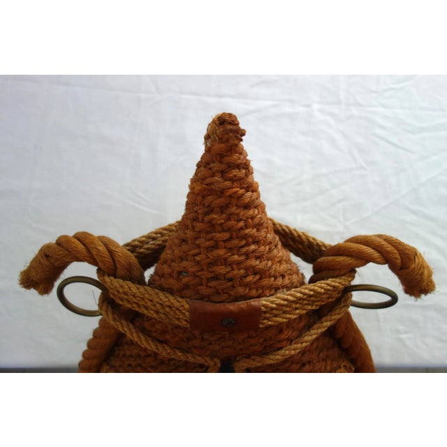 Metal Rope Mirror by Adrien Audoux & Frida Minet, 1950s For Sale - Image 7 of 11