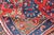 Antique Persian Bidjar Rug With Red Field and Bold Blue Floral Design 4'5 X 6'5 For Sale - Image 11 of 12