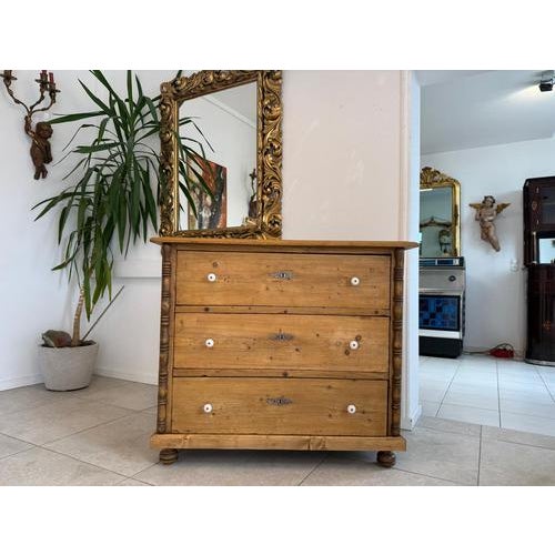 Antique Biedermeier Chest of 3 Drawers For Sale - Image 17 of 18