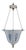 Vintage French Chinoiserie Metal Chandelier For Sale