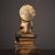 Mid 20th Century Bronze Shakyamuni Buddha Statue With Cinnabar Details For Sale - Image 5 of 8