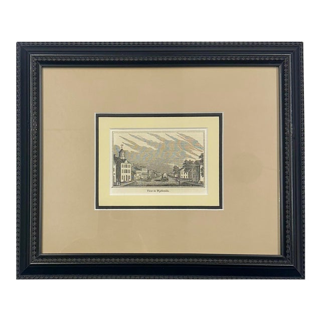 Wytheville, Virginia Original Print, 1855 (Framed) For Sale