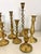 Mid 20th Century Assorted Brass Candlestick Holders, Set of 9 For Sale - Image 4 of 7