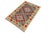 Rustic Bohemian Turkish Kilim Gold Rust Hand-Woven Wool Rug For Sale - Image 3 of 9