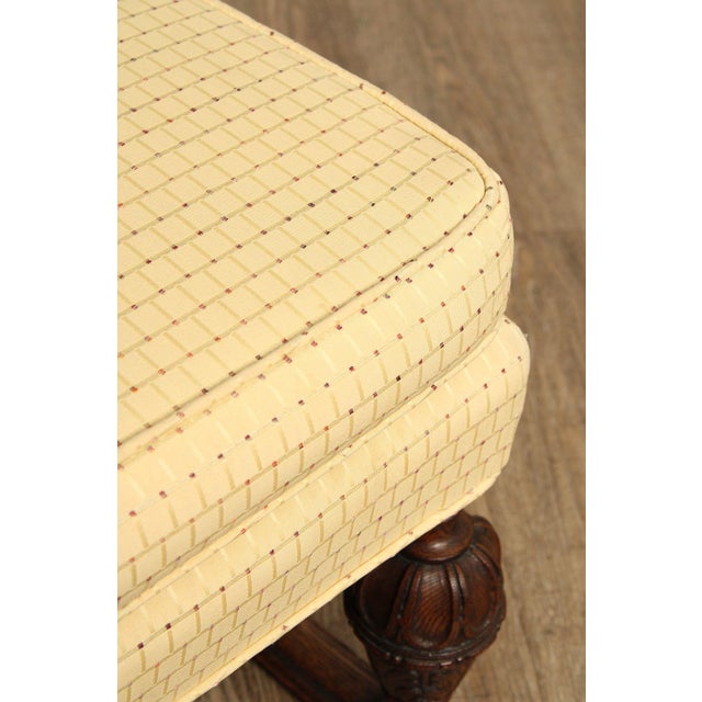 English Tudor Style Carved Oak Window Bench For Sale In Philadelphia - Image 6 of 12