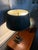 Metal Vintage French Empire-Style Brass Column Table Lamp With Black Stone Base For Sale - Image 7 of 13