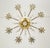 Brass Mid 20th Century Rococo Revival Eight Arm Scalloped Crystal Chandelier For Sale - Image 8 of 11