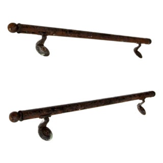 Antique Early 20th Century Iron Architectural Handrails For Sale