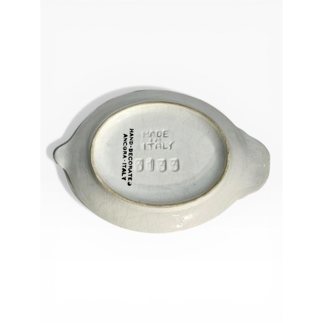 Vintage Italian Trompe L’Oeil Ceramic Lemon Dish For Sale - Image 6 of 11