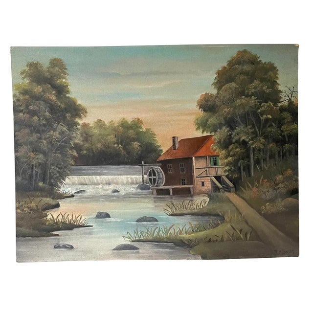 Late 19th Century Oil Painting on Board by Frank H. Sweet (New York) - Signed For Sale In New York - Image 6 of 6