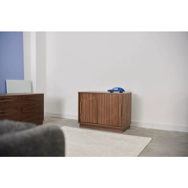 Scandinavian Walnut Cabinet For Sale - Image 3 of 6