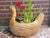 A large midcentury fiberglass planter cachepot sculpture of a folk art style hen in a terracotta finish. Beautiful filled...