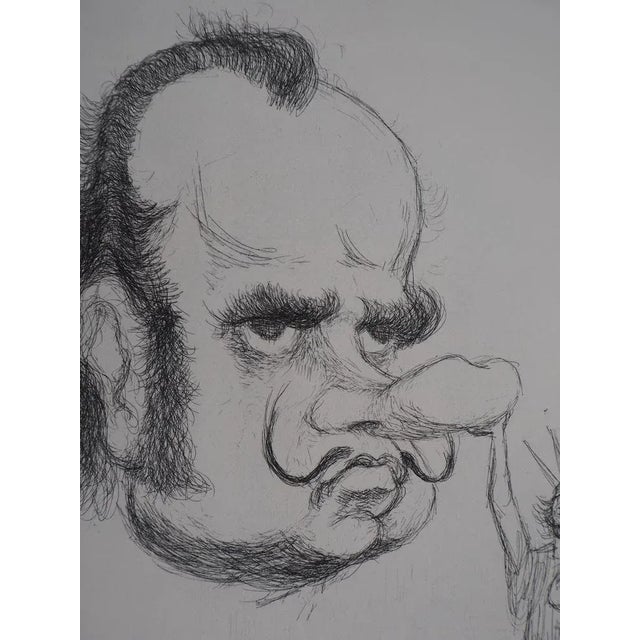 Modern Tim, Dali as Richard Nixon, Original Signed Etching For Sale - Image 3 of 6