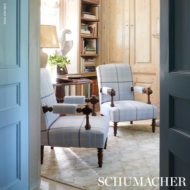 2020s SAMPLE - Schumacher Montana Wool Plaid Fabric In Arctic For Sale - Image 5 of 6