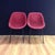 Set of Pink Chairs by Genevieve Dangles-Christian Defrance for Burov, 1950s, Set of 2, in Worn conditions. Designed 1950...