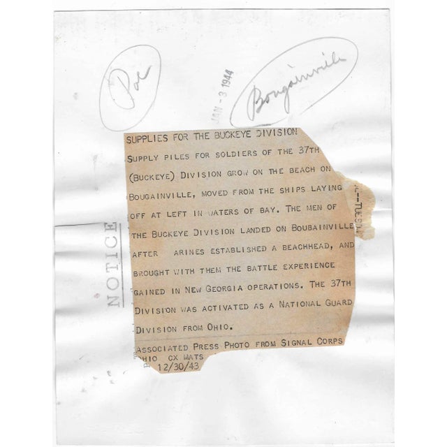 1940s 1943 World War II Soldiers Papua New Guinea Photograph For Sale - Image 5 of 6