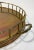 Late 20th Century Vintage Round Brass Faux Bamboo Rail Gallery Tray For Sale - Image 5 of 5
