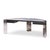 Mid-Century Modern Leon Rosen for Pace Collection Mezzaluna Mid Century Chrome and Stone Desk For Sale - Image 3 of 9