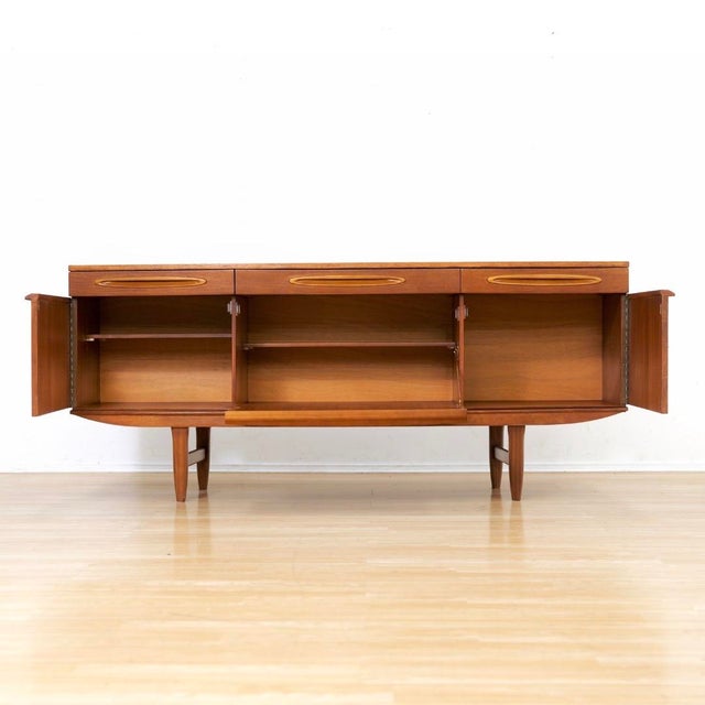 Mid-Century Modern Mid Century Bow Fronted Credenza by Elliots of Newbury For Sale - Image 3 of 10