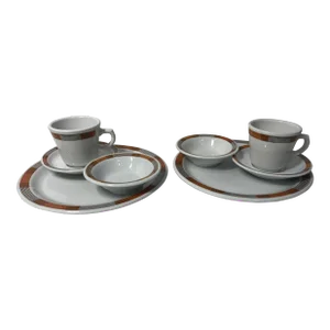 1970s Sterling China Restaurantware “str6” Set- 8 Pieces