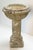 Mid 20th Century English Garden Stone Planter or Urn on Pedestal Stand in the Medieval Style For Sale - Image 5 of 11