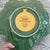 Vintage Bordallo Pinheiro grape leaf majolica plate. Previously used as decorative plate on plate wall so has disk sticker...