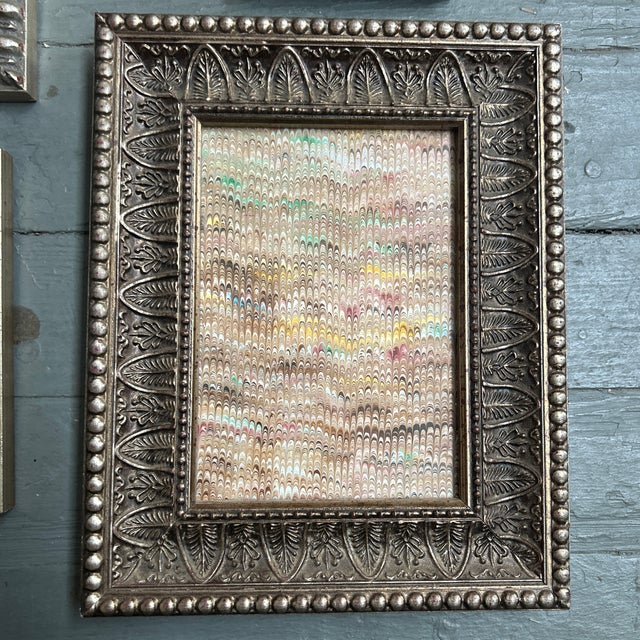 Vintage collection of five miniature picture frames. Inside measurements are 5x7, 4x5, 2.75x1.75, 2x3.5, and 2.5x3.5....