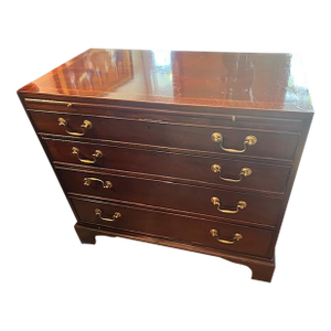 1970s Baker Furniture Historic Charleston Mahogany Chest of Drawers