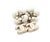 Chanel Ivory Camellia CC Dangle Piercing Earrings *Marked 06 *Made in Italy -Approximately 1″ x 0.55″ -In an excellent...