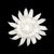 Ceramic 3d Ceramic Porcelain Flower Wall Decor Set - 5 Piece Mixed Floral Wall Hangings Peony Rose Daisy White For Sale - Image 7 of 12