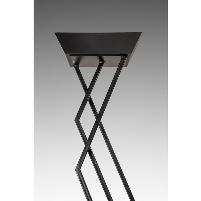 Mid-Century Post Modern Italian Cantilever Freestanding 6 Foot Floor Lamp With Travertine Base, Italy, C. 1980s For Sale - Image 12 of 15